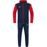 Jako Kinder Trainingsanzug Polyester Performance mit Kapuze Marine/Rot, 128