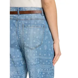 Cartoon Stoffhose Loose Fit Blau 36