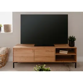 furn.design Tv-Lowboard, Natur, Holzwerkstoff, Nachbildung, eckig, 150x49x40 cm, Wohnzimmer, Wohnwände, Lowboards, Lowboards stehend