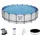 BESTWAY Steel Pro Max Frame Pool Set 549 x 122 cm lichtgrau inkl. Filterpumpe