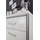 Livetastic Highboard Grau, Silberfarben, Weiß, Weiß Hochglanz, Metall, 3 Fächer, 2 Schubladen, 153x121x45 cm B: 154 H: 121 T: 45