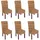 Mendler Esszimmerstuhl M69 Bananengeflecht hellbraun 6er Set