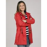 FRIESEN Friesennerz Regenjacke Damen Regenmantel "Oh! Nass'is!" II mit Innenfutter wasserdicht rot 52/54