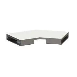 Kessel Verbindungsstück 45100.02 Edelstahl gebürstet, Winkel 45 Grad