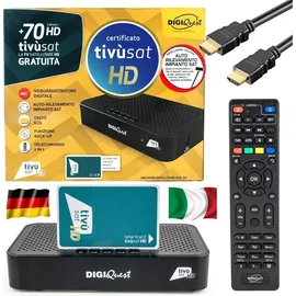 DIGIQuest Tivusat Classic Q30, DVB-S2 mit HD-Videorekorderfunktion | HDR10/HLG | Merlin