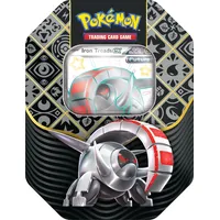 Pokémon TCG: Scarlet & Violet – Paldean Fates Tin – Iron Treads ex (1 Folien-Promo-Karte und 4 Booster-Packs)