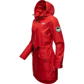 Navahoo Funktionsmantel »Regenjacke Deike rot
