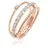 Elli Ring 925 Sterling Silber Ring Set in Rosa | Gr.: 52
