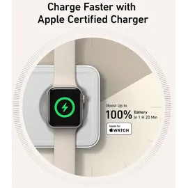 Anker MagGo Magnetic Wireless Ladegerät 15W 3-in-1 Pad weiß