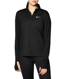 Nike Damen W Nk Element Top Hz Shirt, Black/Reflective Silv, S