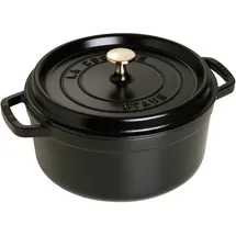 Staub Cocotte 12 cm rund schwarz