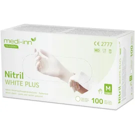 Papstar Medi-Inn Nitril White Plus Einmalhandschuhe puderfrei M 100