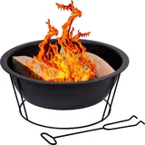 Dobar Runde Feuerschale mit Standfuß 52 x 52 x 23 cm