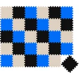 LittleTom 27 Teile Baby Kinder Puzzlematte ab Null - 30x30 Puzzle Spielmatte Krabbelmatte