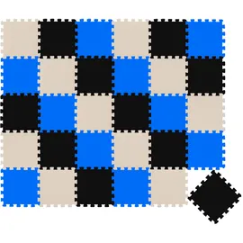 LittleTom 27 Teile Baby Kinder Puzzlematte ab Null - 30x30 Puzzle Spielmatte Krabbelmatte