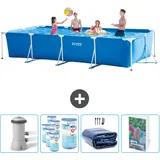 Rechteckiger Frame Pool - 450x220x84 Cm - 5-teilig  Scb118