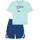 SCHIESSER Jungen Schlafanzug Set, kurz, Kinder, Baumwolle Motiv Blau/Türkis 140