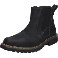 Josef Seibel Herren Ankle Boots Chance 49,Weite G (Normal),Wechselfußbett,knöchelhoch,reißverschluss,Stiefel,Bootee,schwarz,39 EU - 39 EU