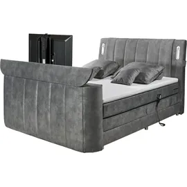 ed exciting design Boxspringbett Dallas 6 - grau