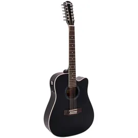 Dimavery DR-612 Westerngitarre 12-saitig, schwarz