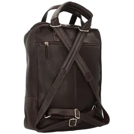 Harold's Campo Rucksack Leder 45 cm Laptopfach braun