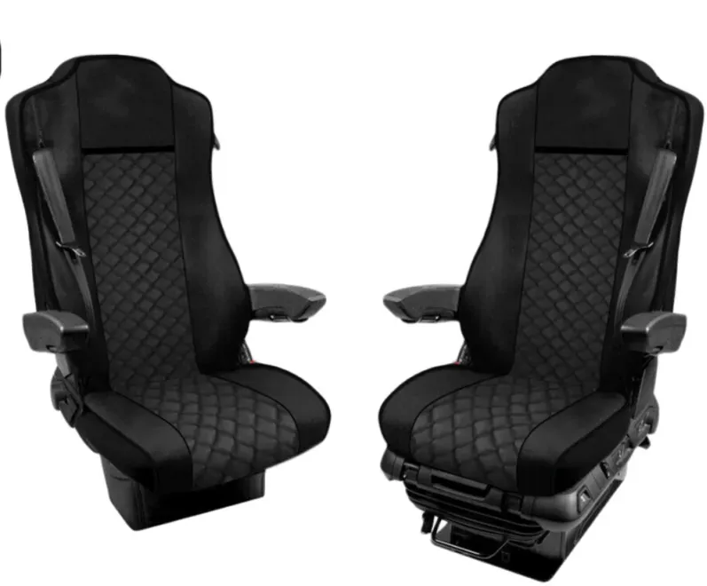 LKW-Sitzbezug-Set für Mercedes Actros Euro 6 2015-2021, Schwarz