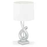 Relaxdays Tischlampe Silber