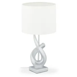 Relaxdays Tischlampe Silber