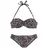 LASCANA Bandeau-Bikini Damen Braun/Mehrfarbig 38 Cup C