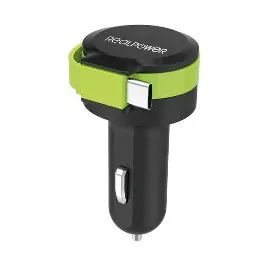 Realpower 257636 Ladegerät für Mobilgeräte Schwarz, Grün