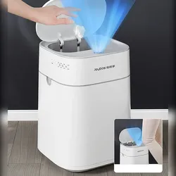 Joybos 15 L intelligenter Mülleimer mit Öffnungssensor und Luftaufnahme