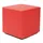 Küchen-Preisbombe Sitzwürfel Kubus I Hocker Kunstleder 45 x 45 x 45 cm Rot