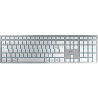 kabellose Tastatur FR-Layout weiß-Silber