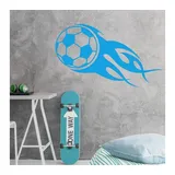 wall-art Wandtattoo »Fußball mit Flammenschweif«, (1 St.), selbstklebend, entfernbar, schwarz