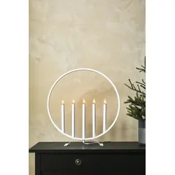 MARKSLÖJD Surround Adventskerzenhalter 50cm Weiß