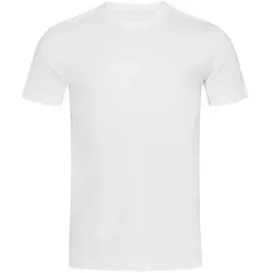 Stedman James Organic Men Crew Neck Weiß Ökologische Baumwolle Large Herren