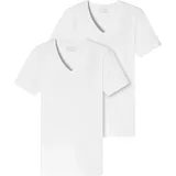 SCHIESSER V-Shirt weiß L