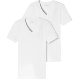 SCHIESSER V-Shirt weiß L