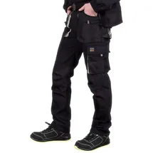 Reis FORECO-T BJS48 Arbeitshosen Männer | Arbeitshose | Schnittschutzhose | Arbeithose Herren | Schwarz Hellgrau | 48 Größe