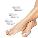 feifanshop 6er Set Hallux Valgus Zehenspreizer - Zehen Schiene für Damen & Herren - Ballenschutz Bandage auch für Schuhe - Hammerzeh Korrektur Ballenpolster für Fußballen Überbein