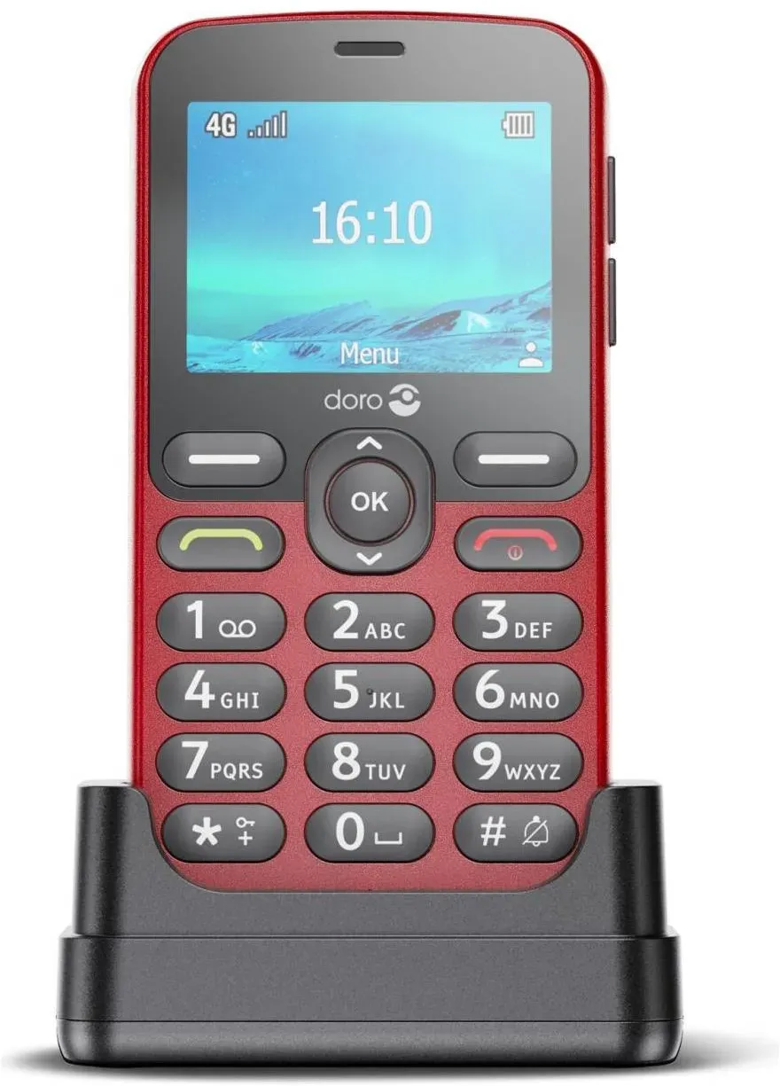 Doro 1880 (2.40", 0.31 Mpx), Tastenhandy, Rot