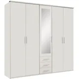 WIMEX Kleiderschrank Ben 225 x 210 x 58 cm Weiß