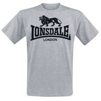 Lonsdale London Logo T-Shirt grau