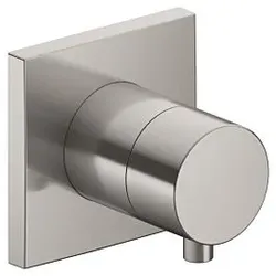 Keuco Ixmo Fertigmontageset 59541051002 Nickel gebürstet, Unterputz-Absperrventil, Griff Comfort, eckig