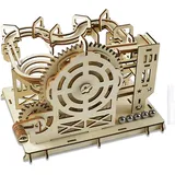 3D Puzzle Holz Murmelbahn,115 Teile Holz Kugelbahn Bausatz,3D Puzzle Kugelbahn,D