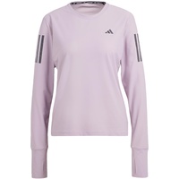 adidas Own The Run Long Sleeve Tee T-Shirt, Preloved Fig, S