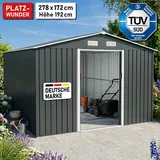 BRAST Gerätehaus Geräteschuppen Metall | viele Größen | Pultdach oder Satteldach