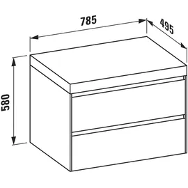 Laufen LANI Waschtischplatte wildeiche