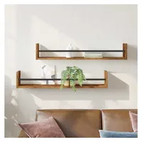 vidaXL Wandregal 80 x 16 x 14 cm Braun