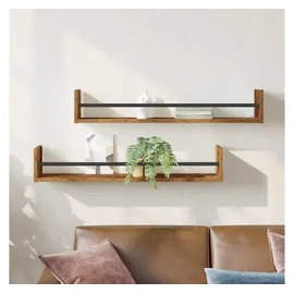 vidaXL Wandregal 80 x 16 x 14 cm Braun